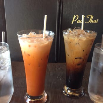 Pad Thai - thai tea (left) & Thai coffee (right) - Thai Near Me - Saint Louis, Missouri Pad Thai - thai tea (left) & Thai coffee (right) - Thai Near Me - Saint Louis, Missouri
