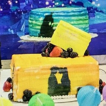 Blackbird Baking Company - Sloppy airbrushing on cake - Custom Cakes Near Me Blackbird Baking Company - Sloppy airbrushing on cake - Custom Cakes Near Me