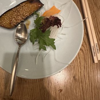 Matsuhisa - A tiny delicious, perfectly cooked eggplant appetizer - Sushi Bars Near Me - Beverly Hills, California Matsuhisa - A tiny delicious, perfectly cooked eggplant appetizer - Sushi Bars Near Me - Beverly Hills, California