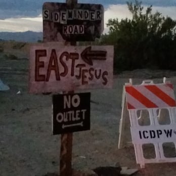 East Jesus - (Jeff Foxworthy's voice) "Here's your sign" - Art Galleries Near Me - Niland, California East Jesus - (Jeff Foxworthy's voice) "Here's your sign" - Art Galleries Near Me - Niland, California