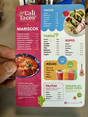 Menu photo 1 Cali Tacos Casselberry, FL