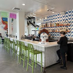 The bar area