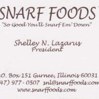 Snarf Foods - Shelly will fill your order with a personal touch! - Pretzels Near Me - Gurnee, Illinois Snarf Foods - Shelly will fill your order with a personal touch! - Pretzels Near Me - Gurnee, Illinois