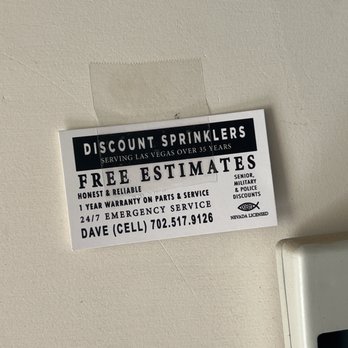 Discount Sprinklers - Info - Irrigation Near Me - Las Vegas, Nevada