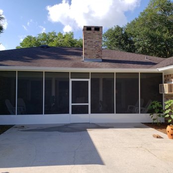 Fortified Installations - a patio with a brick chimney - General Contractors Near Me - Daphne, Alabama