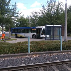 Merlo Road / Southwest 158th Avenue - The bus and shuttle vans stop here.