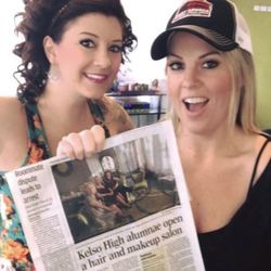 Teniles Hair Design - Newspaper article on opening of business.