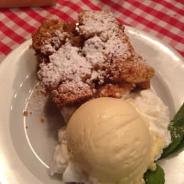 Apple cake with ice