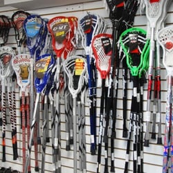 Play It Again Sports - We Have A Lacrosse Stick Wall!