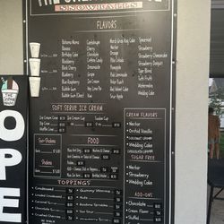 The Sneaux House - Menu