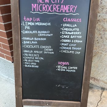 New City Microcreamery - Current ice cream flavors (4/20/23) - Ice Cream & Frozen Yogurt Near Me - Cambridge, Massachusetts