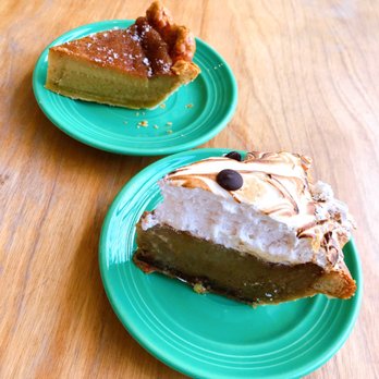 Sister Pie - Salty Maple in back, Toasted Marshmallow Butterscotch in front - Desserts Near Me - Detroit, Michigan