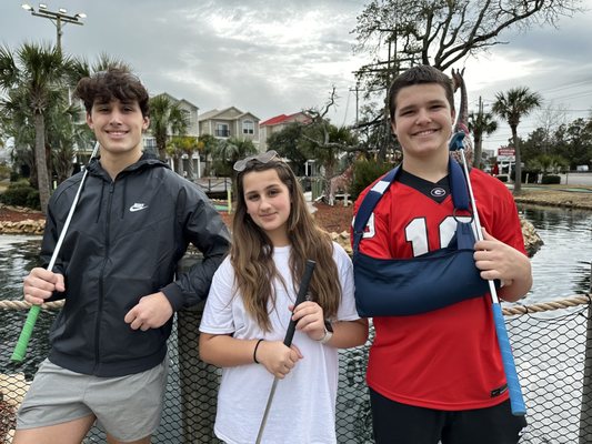 Photo of Black Pearl Mini Golf - Little River, SC, US. Mini golf was a perfect activity for an overcast day at the beach!