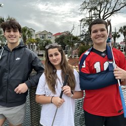 Black Pearl Mini Golf - Mini golf was a perfect activity for an overcast day at the beach!