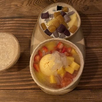Mango Mango Dessert - A5. Strawberry Mango Juice Sago and Lychee Jelly with Mango Ice Cream A5. S9. Taro Ball with Herbal Jelly - Desserts Near Me - New York, New York Mango Mango Dessert - A5. Strawberry Mango Juice Sago and Lychee Jelly with Mango Ice Cream A5. S9. Taro Ball with Herbal Jelly - Desserts Near Me - New York, New York