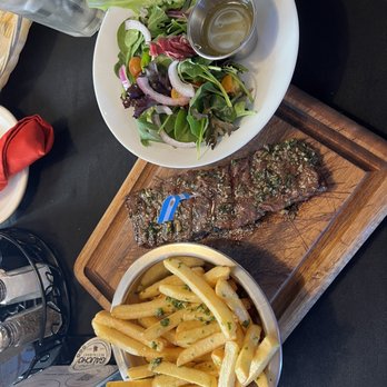 Che Gaucho - Churrasco with fries and a salad - Argentine Near Me - Tomball, Texas