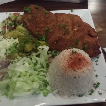 Duzan - The chicken schitznel platter. - Middle Eastern Near Me - Queens, New York
