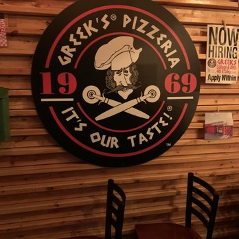 Greek's Pizzeria - a restaurant sign - Pizza Near Me - Indianapolis, Indiana