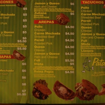 Patacon Pisao - Menu 1 - Venezuelan Near Me - Elmhurst, New York Patacon Pisao - Menu 1 - Venezuelan Near Me - Elmhurst, New York