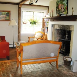 The Coach House - The common area (note the ghostly-looking spots...!)