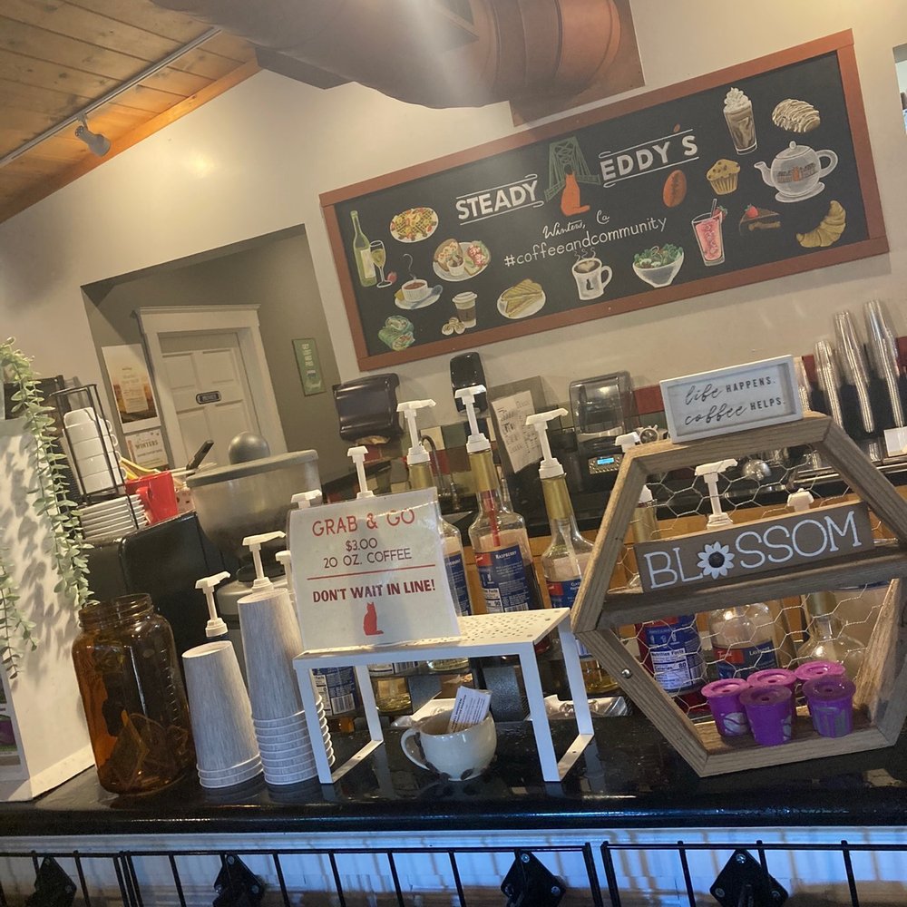 Steady Eddy's Coffee House - Restaurant counter - Coffee & Tea Near Me - Winters, California