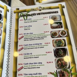 Pho Bom - Menu