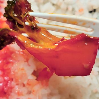 101 Asian Fusion - That broccoli is DYED pink from just sitting in the sauce... - Chinese Near Me - Denver, Colorado 101 Asian Fusion - That broccoli is DYED pink from just sitting in the sauce... - Chinese Near Me - Denver, Colorado