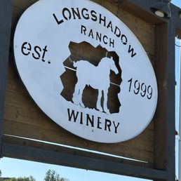 Entrance sign to the winery Entrance sign to the winery