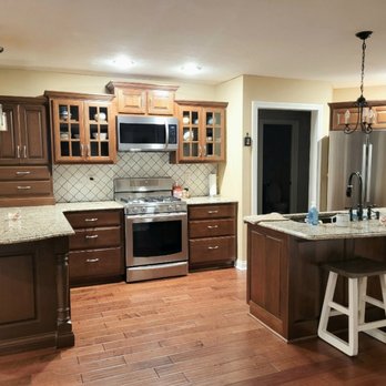 Quality Reglazing - Before: original cherry cabinets - Refinishing Services Near Me Quality Reglazing - Before: original cherry cabinets - Refinishing Services Near Me