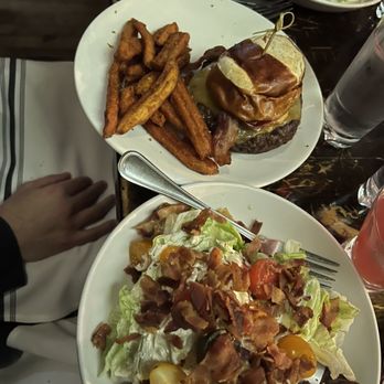 The Pretzel Bell - Iceberg salad with the cheeseburger! - Bars Near Me - Ann Arbor, Michigan The Pretzel Bell - Iceberg salad with the cheeseburger! - Bars Near Me - Ann Arbor, Michigan