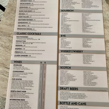 Coop 303 - Drink menu - New American Near Me - Atlantic Beach, Florida