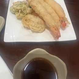 Tempura shrimp and veggie Tempura shrimp and veggie