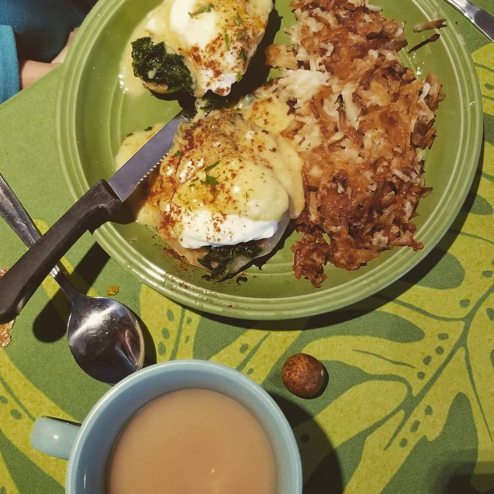 Pele's Kitchen - Veggie Benedict - Breakfast & Brunch Near Me - Pahoa, Hawaii Pele's Kitchen - Veggie Benedict - Breakfast & Brunch Near Me - Pahoa, Hawaii