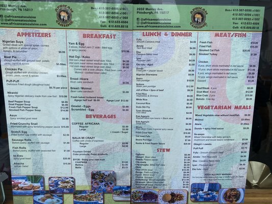 Menu photo 1 African Cuisine Pittsburgh, PA