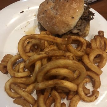 Ray's Original Buffalo Wings - Beef on Weck Sandwich with Curly Fries - Burgers Near Me - Omaha, Nebraska