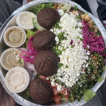 Med Mix - Falafel Salad - Mediterranean Near Me - Seattle, Washington