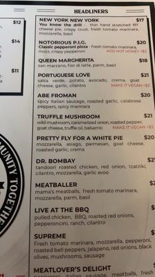 Menu photo 8 Made From Skratch Pizza Kitchen Redlands, CA