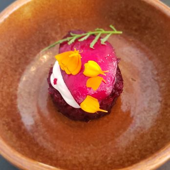 Bak Restaurant - Beet amuse bouche - Restaurants Near Me - Amsterdam, New Hampshire