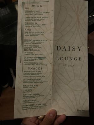 Menu photo 5 Daisy Lounge Austin, TX