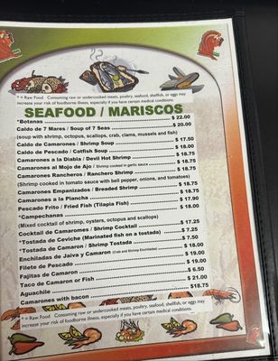 Menu photo 3 Jesus Mexican Restaurant Los Banos, CA