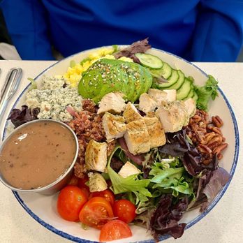 Seltzer's Modern Diner - Cobb with grilled chicken- okay but not much lettuce and $24! - Breakfast & Brunch Near Me - Oklahoma City, Oklahoma Seltzer's Modern Diner - Cobb with grilled chicken- okay but not much lettuce and $24! - Breakfast & Brunch Near Me - Oklahoma City, Oklahoma