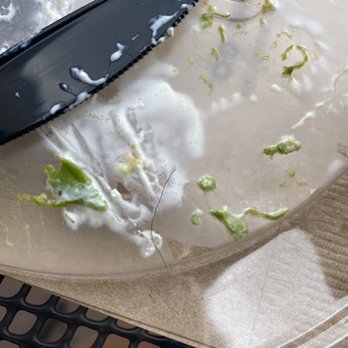 CAVA - Hair in food - Mediterranean Near Me - Paramus, New Jersey