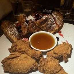 French toast and fried chicken