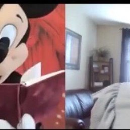 Mickey and Chase are reading her Mantra and congratulating her. Mickey and Chase are reading her Mantra and congratulating her.
