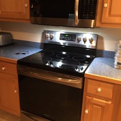 Lowe's Home Improvement - Our new Frigidaire range and microwave from Lowe's. They delivered, we installed.