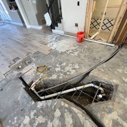 Sewell Plumbing Services - New island kitchen sink plumbing.