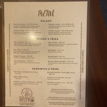 Madison Bistro - Small menu options - American Near Me - Wampsville, New York