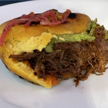 Comedor - Arepas Rellenas: Carne Desmechada - Breakfast & Brunch Near Me - Grass Valley, California Comedor - Arepas Rellenas: Carne Desmechada - Breakfast & Brunch Near Me - Grass Valley, California