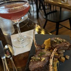 1710 Tavern - Lamb lollipops + Cosmo