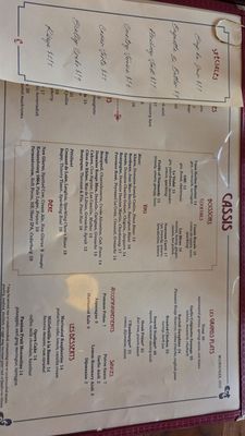 Menu photo 1 Cassis Milwaukee, WI Menu photo 1 Cassis Milwaukee, WI